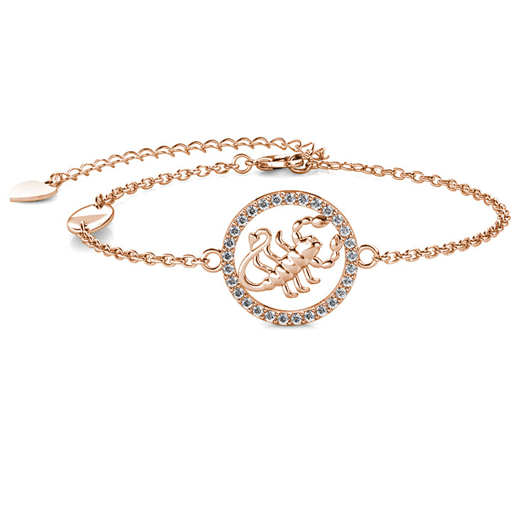 Powerful Scorpio Zodiac Swarovski Crystal Bracelet Elegant Everyday Astrology Jewelry/ DB0208