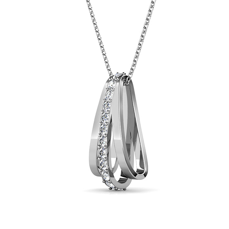Hypoallergenic Copper Vertical Linear Bar Frame Comfort Fit Thin O Link Stack Layer Necklace Silver Plated Lightweight Double V Side Linear Bar Stackable Women’s Formal Daily Pendant N/ DP0745