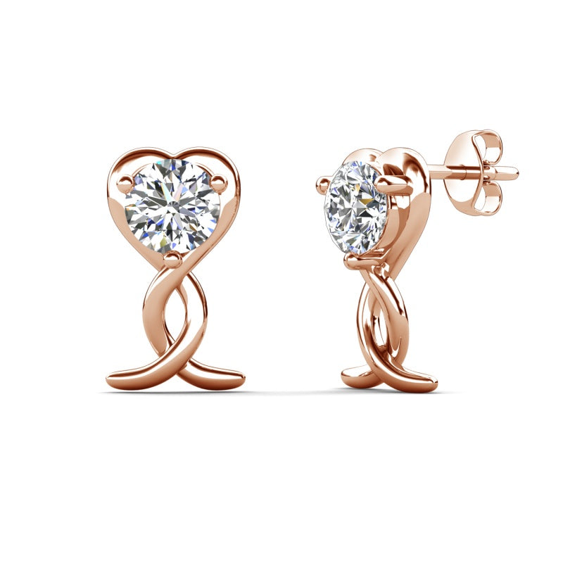 Endless Embrace Twist Drop Earrings Chic Statement Accessory/ DE0989