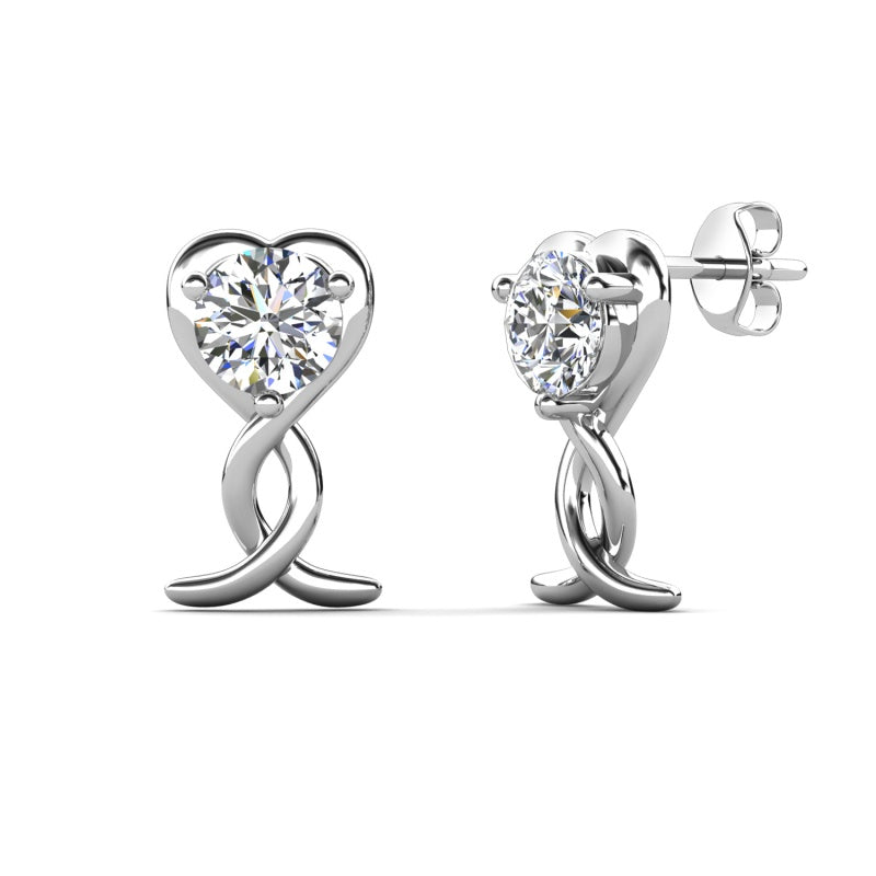 Endless Embrace Twist Drop Earrings Chic Statement Accessory/ DE0989