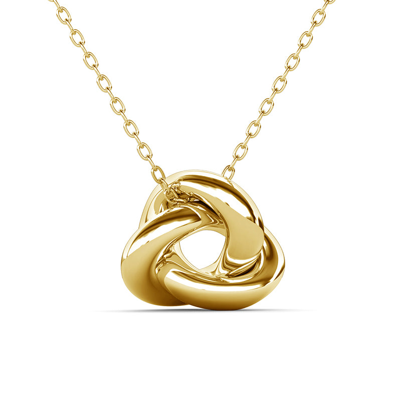 Dainty Solid Silver Love Knot Necklace No Stone Simple Layering Chain / DP0884