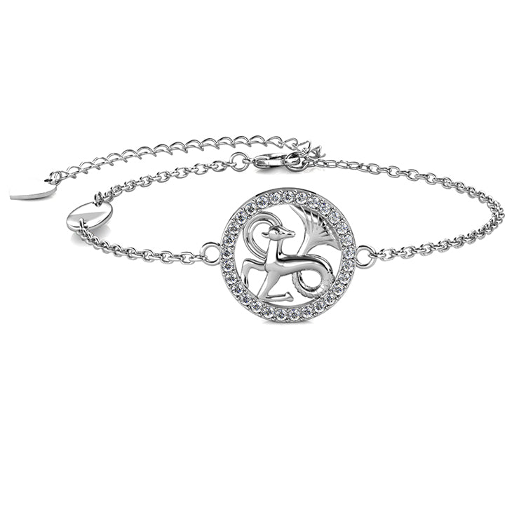 Capricorn Spirit Guardian Crystal Bracelet Meaningful Spiritual Jewelry Gift / DB0215