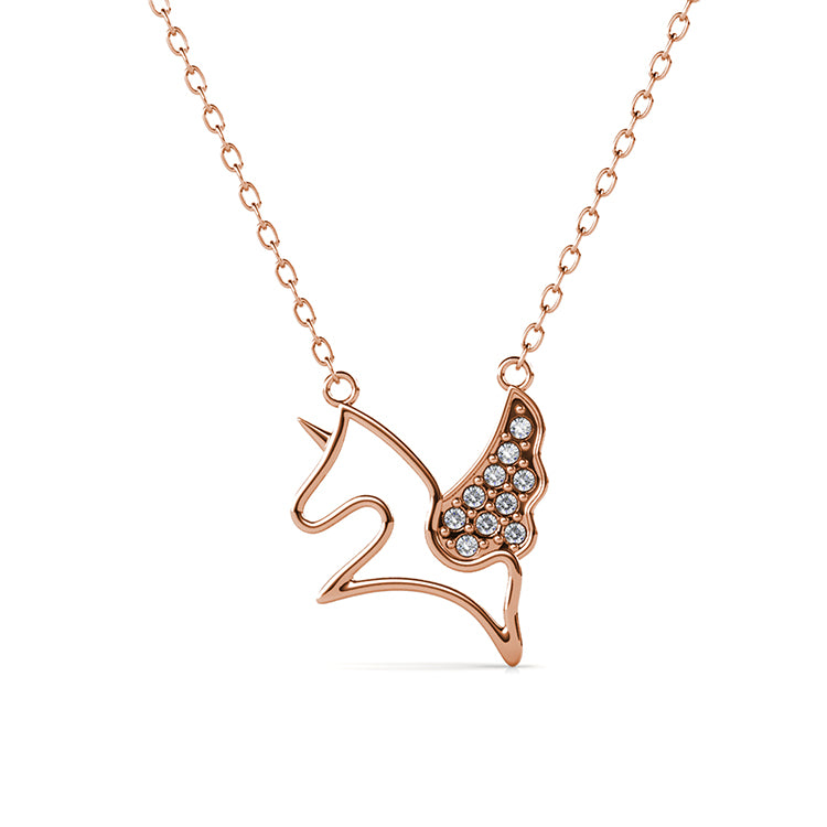 Unique Minimalist Pegasus Pendant Necklace Premium Artistic Jewelry / DP0769