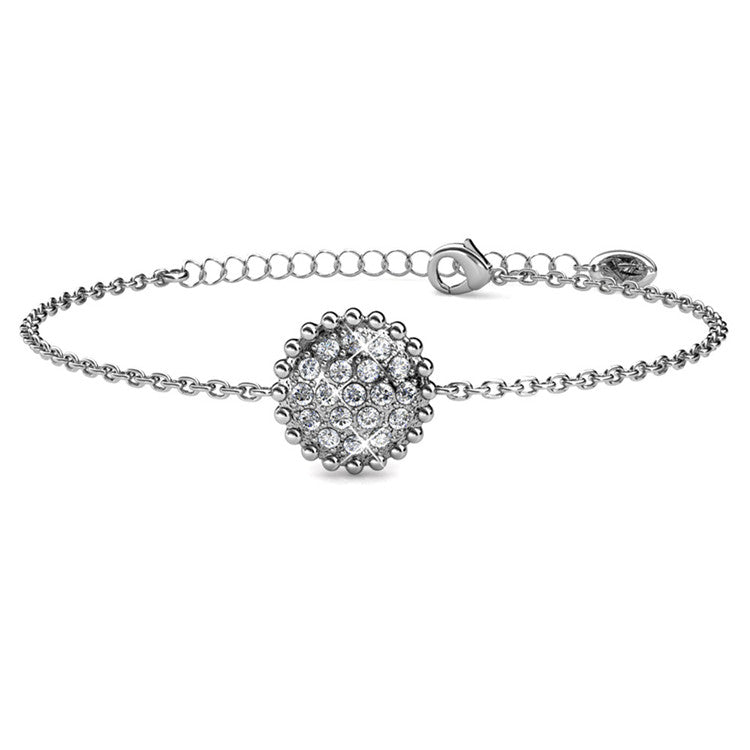 Versatile Stackable Pavé Circle Bracelet Chic Everyday Accessory / DB0012