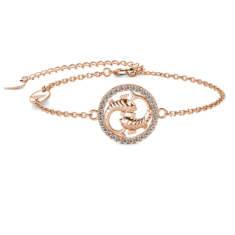 Dreamy & Romantic Pisces Zodiac Swarovski Crystal Bracelet Meaningful Spiritual Jewelry/ DB0213
