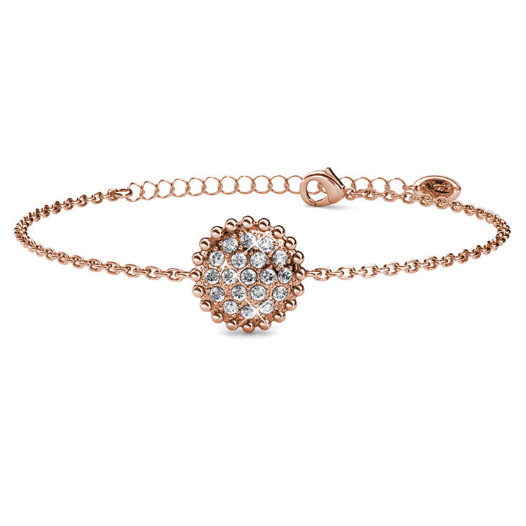 Versatile Stackable Pavé Circle Bracelet Chic Everyday Accessory / DB0012